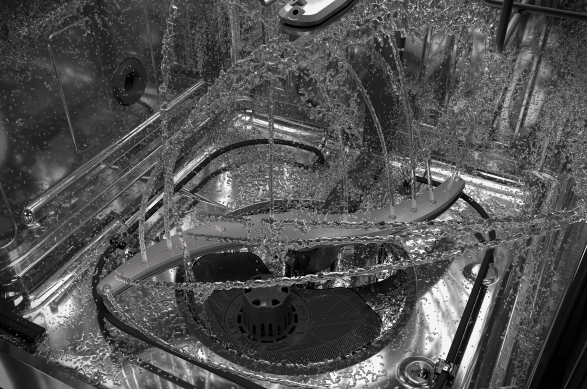 GE Profile- Hidden Control Built-In Dishwasher with Stainless Steel Tub, Fingerprint Resistance, 3rd Rack, 45 dBA - Stainless steel