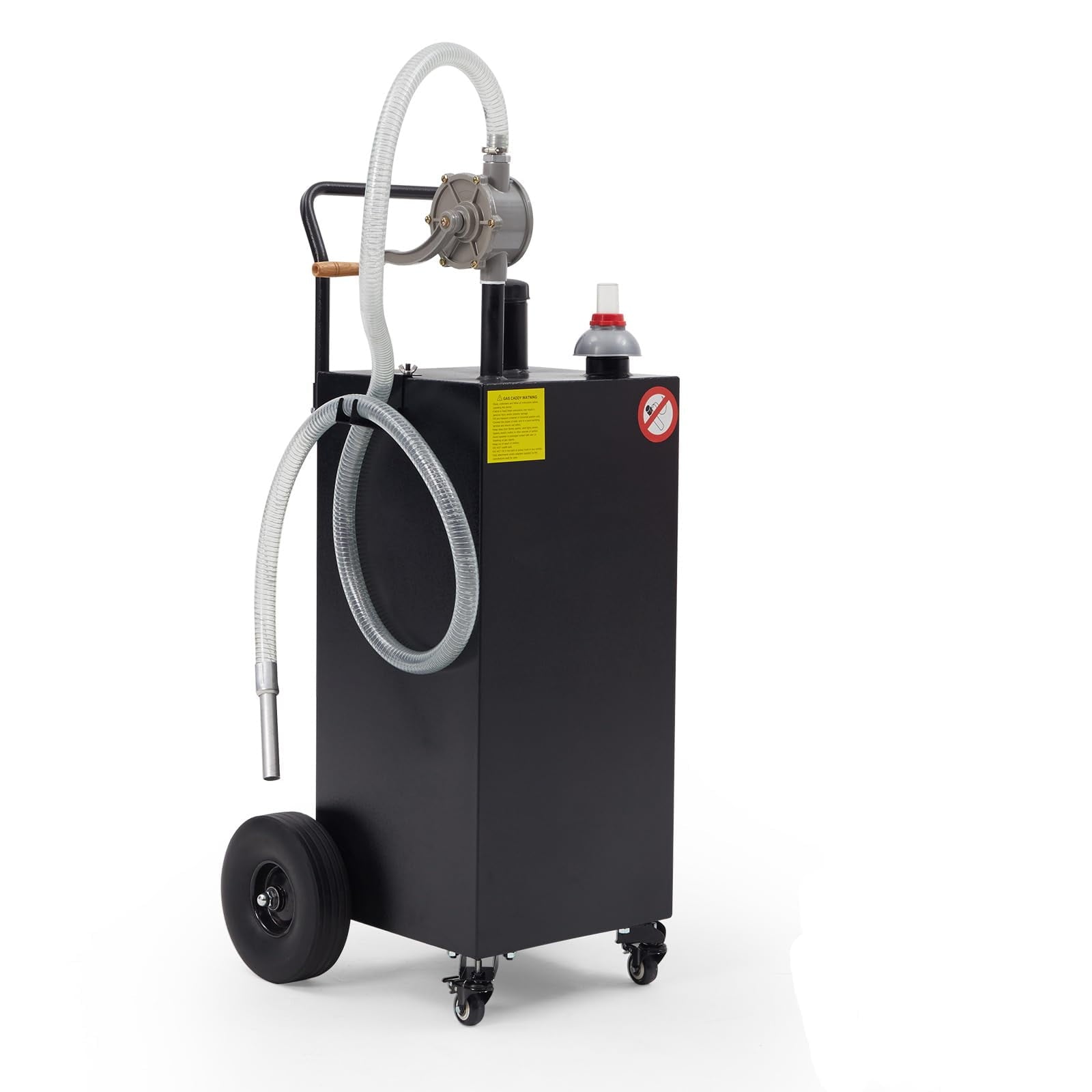 Towallmark 30 Gallon Portable Gas Caddy Fuel Storage Tank Large Gasoline Diesel Can Hand Siphon Pump for Boat, ATV, Car, Motorcycle