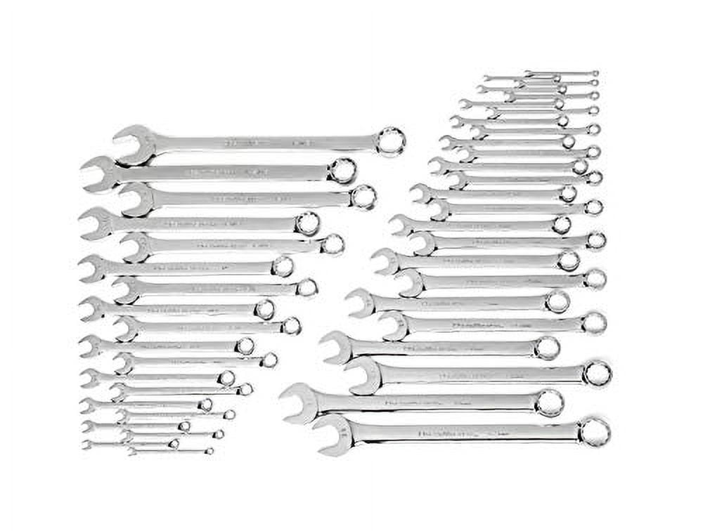 GearWrench 81919 44-Piece SAE/Metric Long Pattern Non-Ratcheting Combination Wrench Set