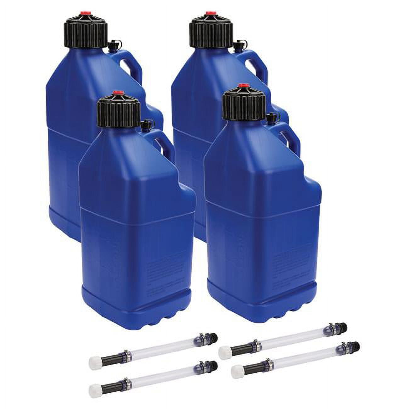 Allstar Performance ALL40122-4 5 gal Utility Jug with Filler Hose, Blue - Pack of 4