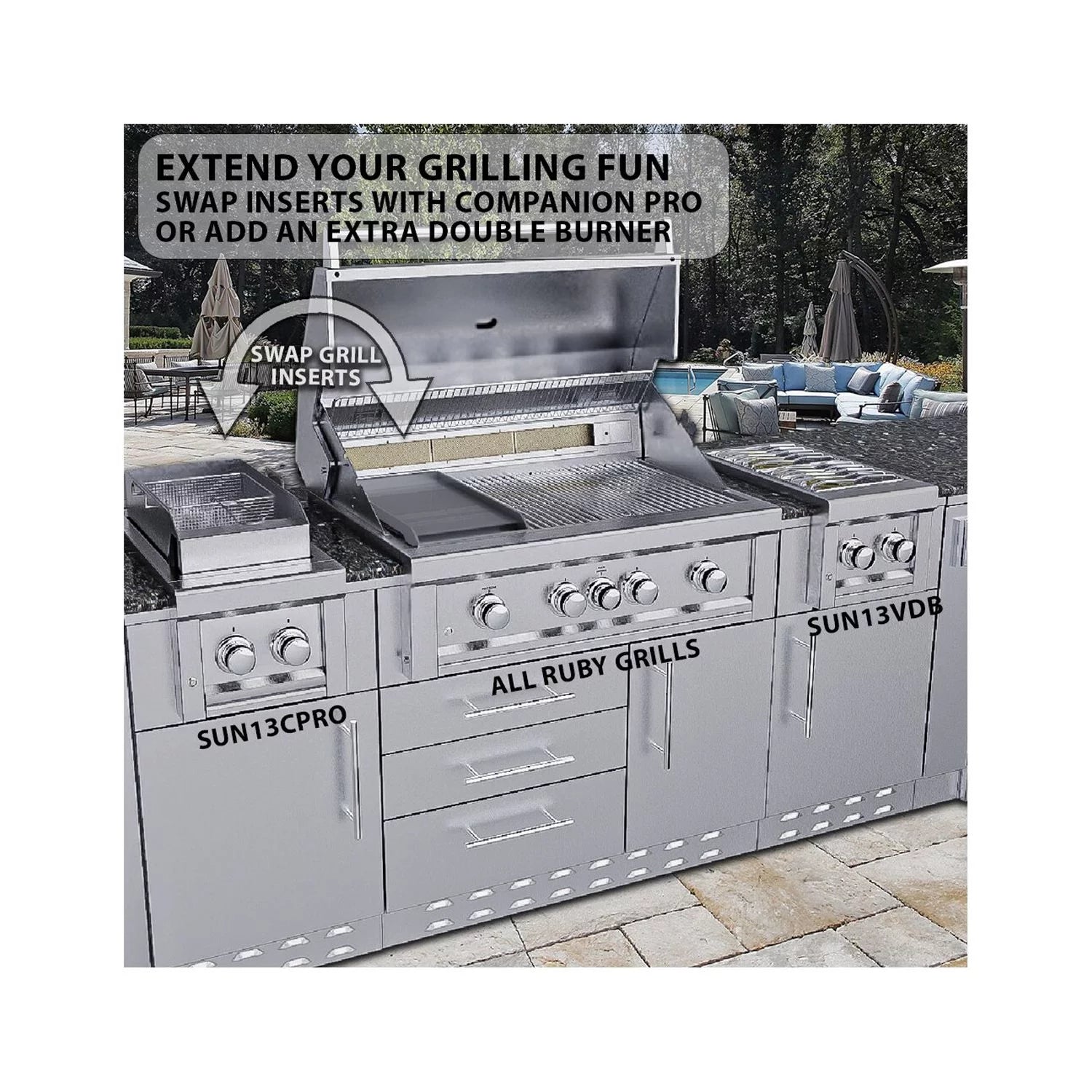 Ruby 5 Burner Pro-Sear 42