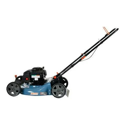 21-Inch 125 cc 4-Cycle Gas Powered Push Lawn Mower, Mulch and Side Discharge, Dual Lever Height Adj.