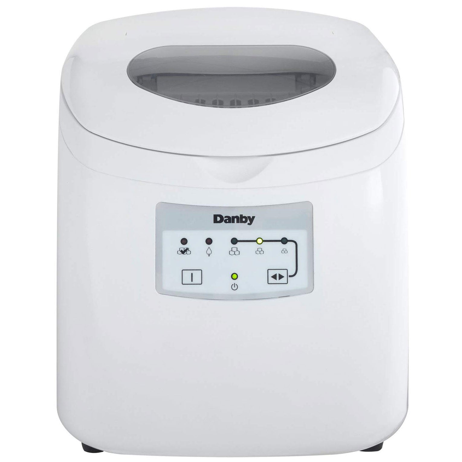 Danby 2 Pound Capacity Electric Self-Cleaning Portable Ice Cube Maker, White