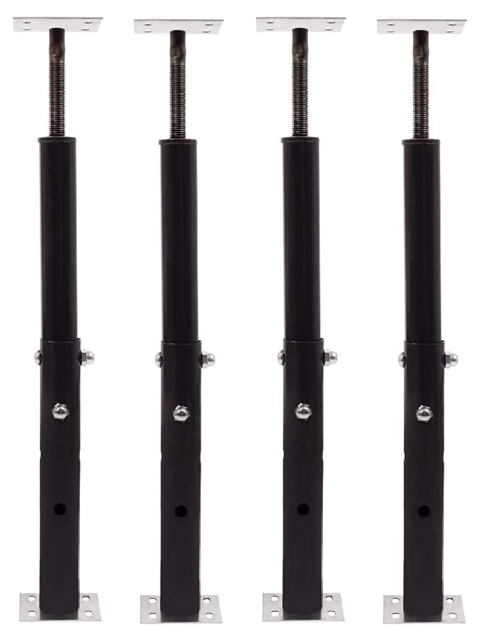 Akron Products Adjustable Floor Jack (Model C-3), Akron Jacks Floor Jacks, Telescoping Jack for Temporary Support, Size Range 1'7''-3' (Fоur Расk)