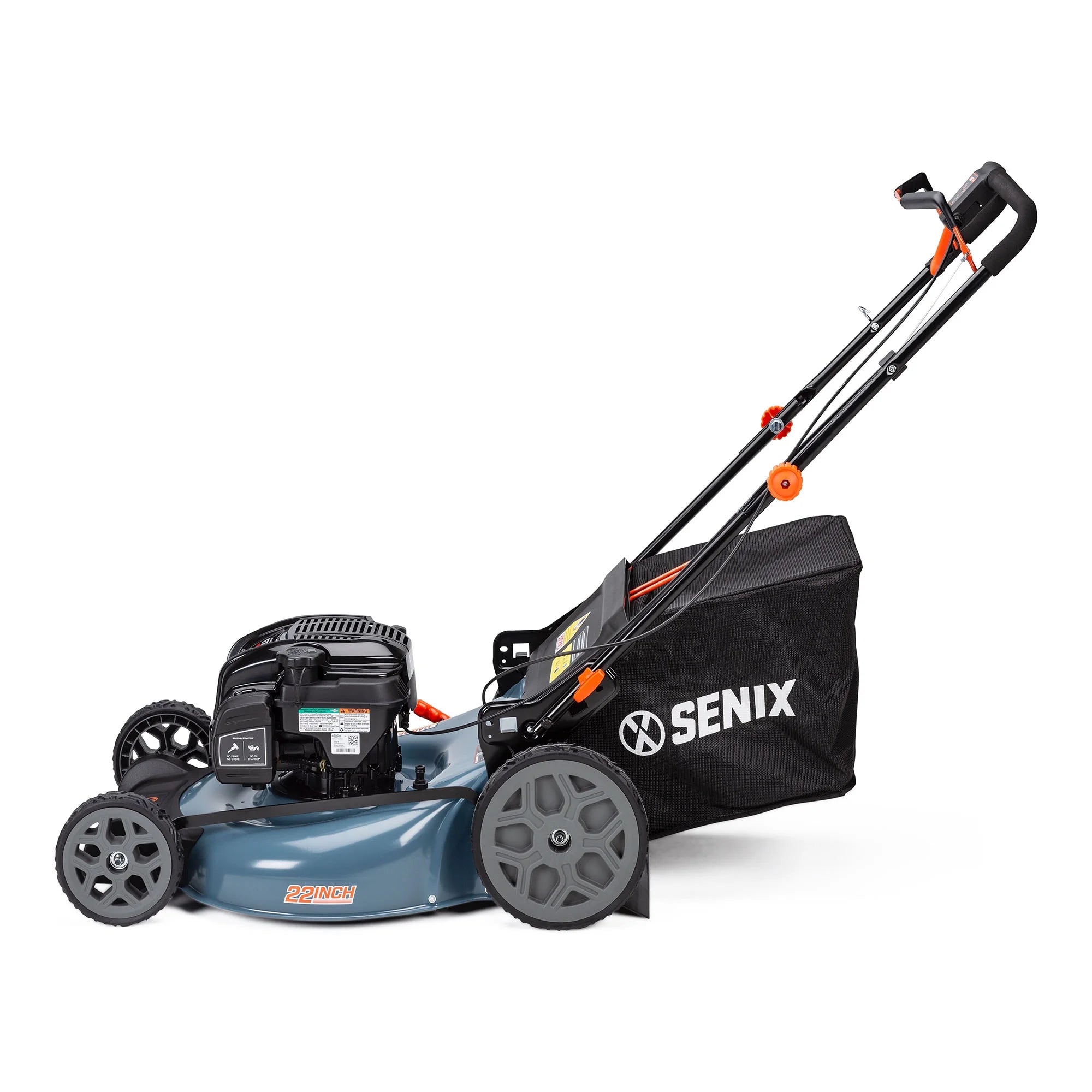 SENIX 22in 163cc 4-Cycle Gas Self-Propelled Mower, 3-in-1, Variable Speed, 11in Rear Wheels, LSSG-H2