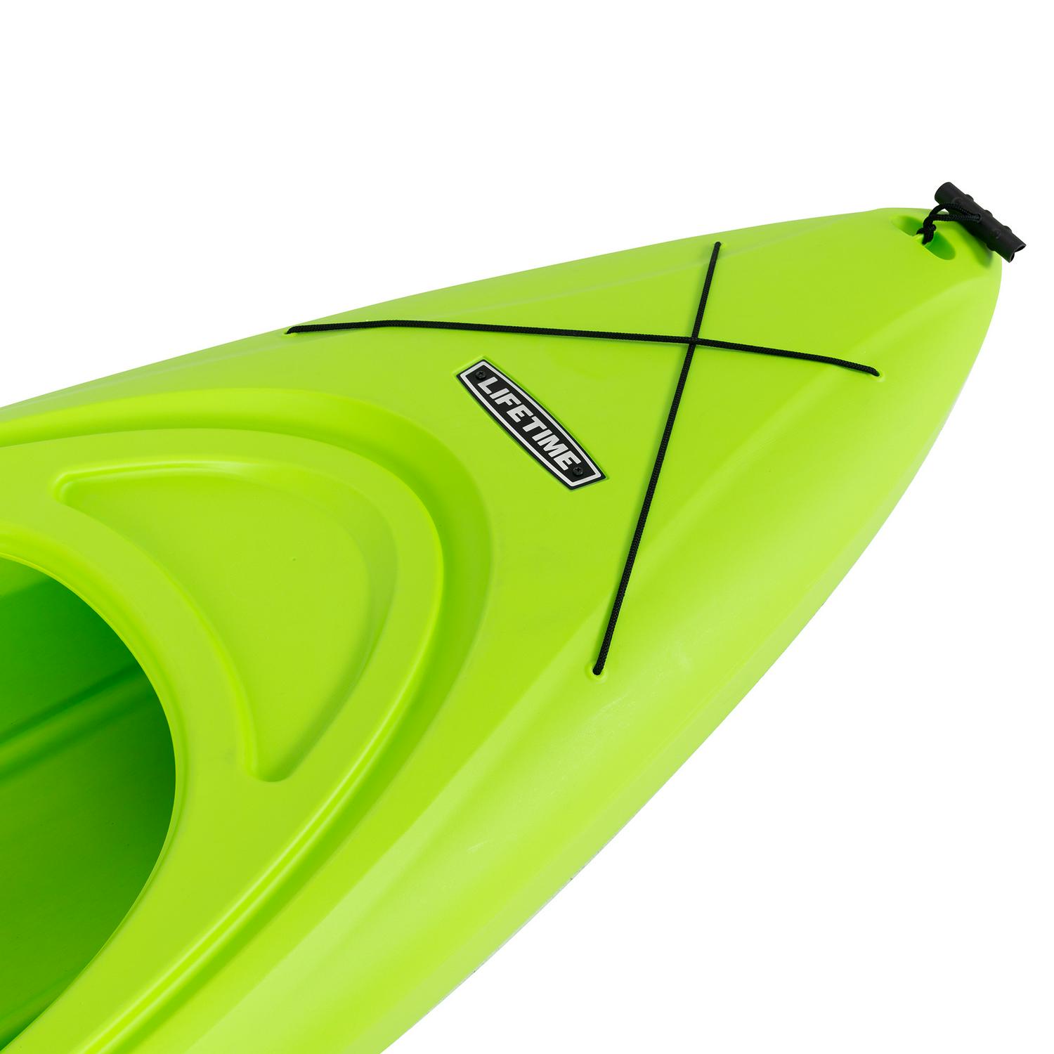 Lifetime Pacer 8 ft Sit-In Kayak (Paddle Included)， Green
