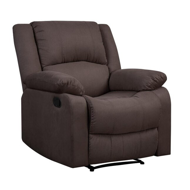 Relax A Lounger Chocolate Microfiber Recliner