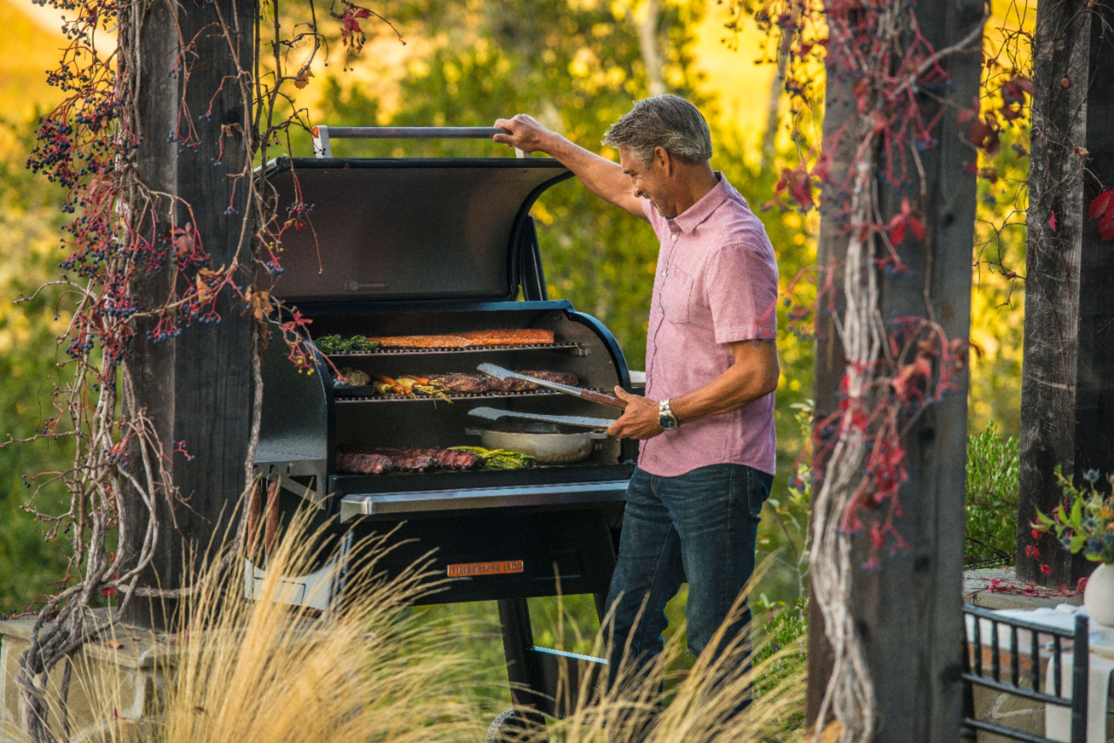 Traeger Grills Timberline 1300 Wifi Pellet Grill and Smoker in Black