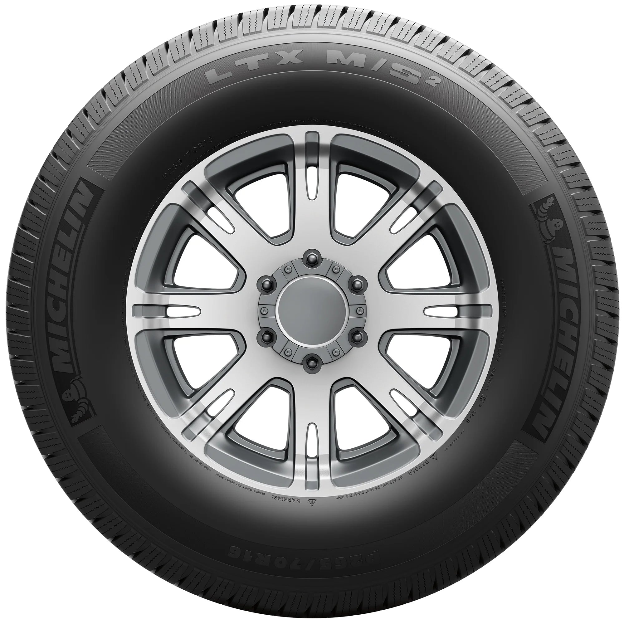 Michelin LTX M/S2 265/70R17 121 R Tire Fits: 2017 Chevrolet Silverado 1500 WT, 2014-15 Chevrolet Silverado 1500 WT