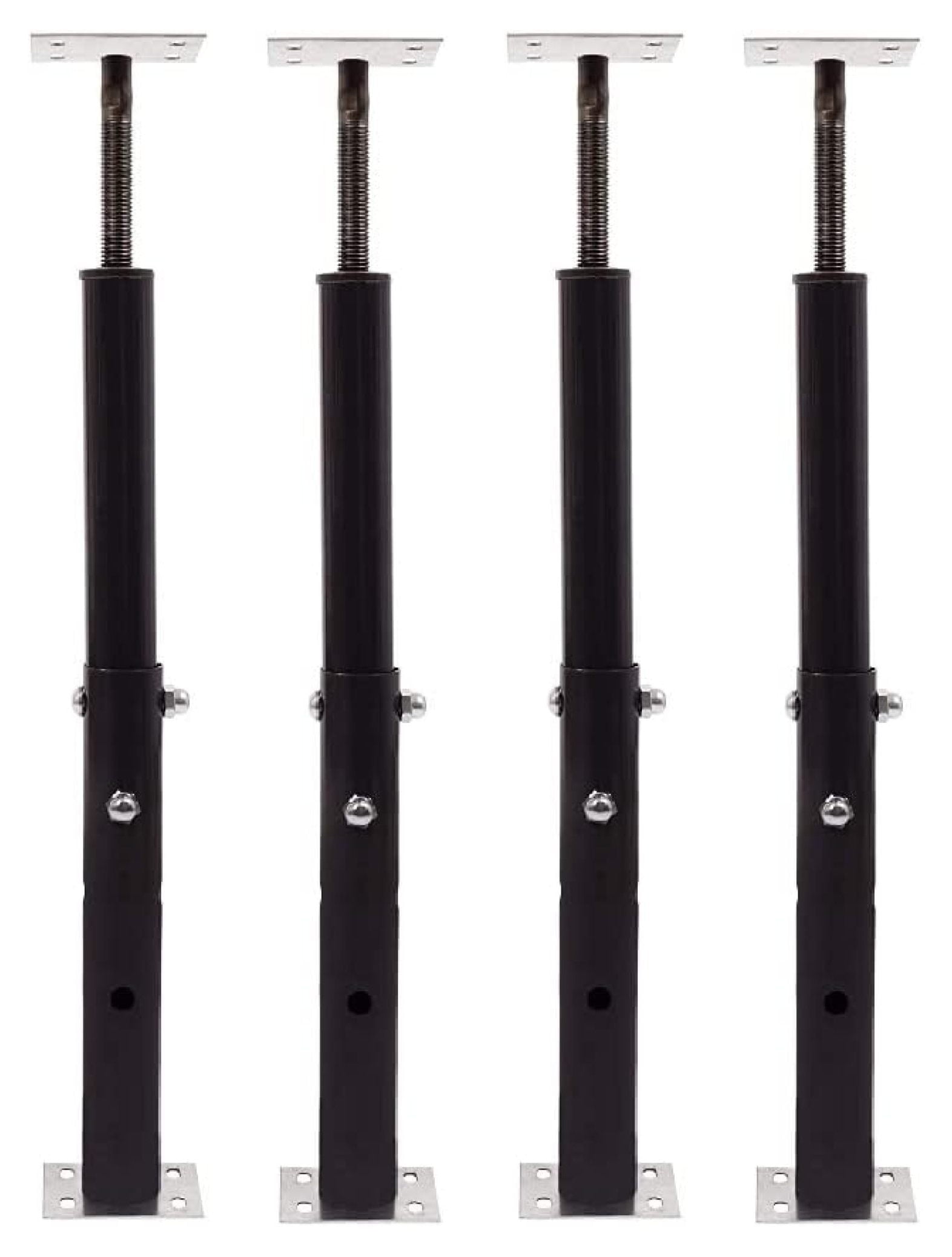 Akron Products Adjustable Floor Jack (Model C-3), Akron Jacks Floor Jacks, Telescoping Jack for Temporary Support, Size Range 1'7''-3' (Fоur Расk)