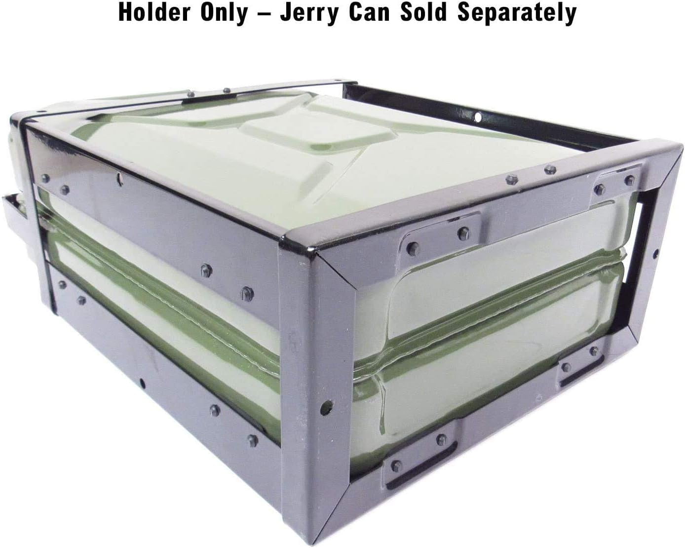 Wavian USA JC0020HV Authentic NATO Steel Jerry Fuel Can Holder Single (20 Litre), Black