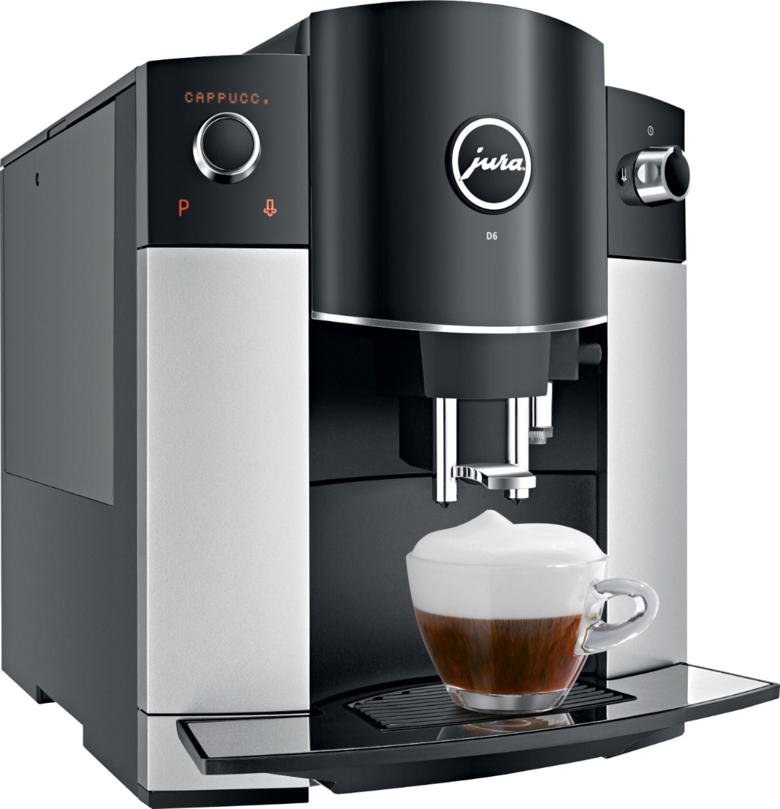 Jura - D6 Automatic Coffeemaker and Espresso Machine - Platinum