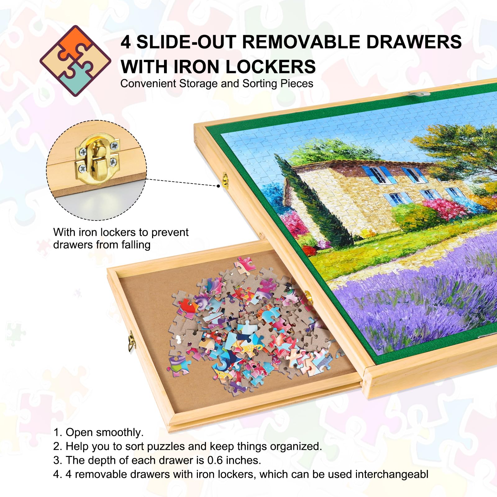 Adjustable Jigsaw Puzzle 1500pcs Drawers