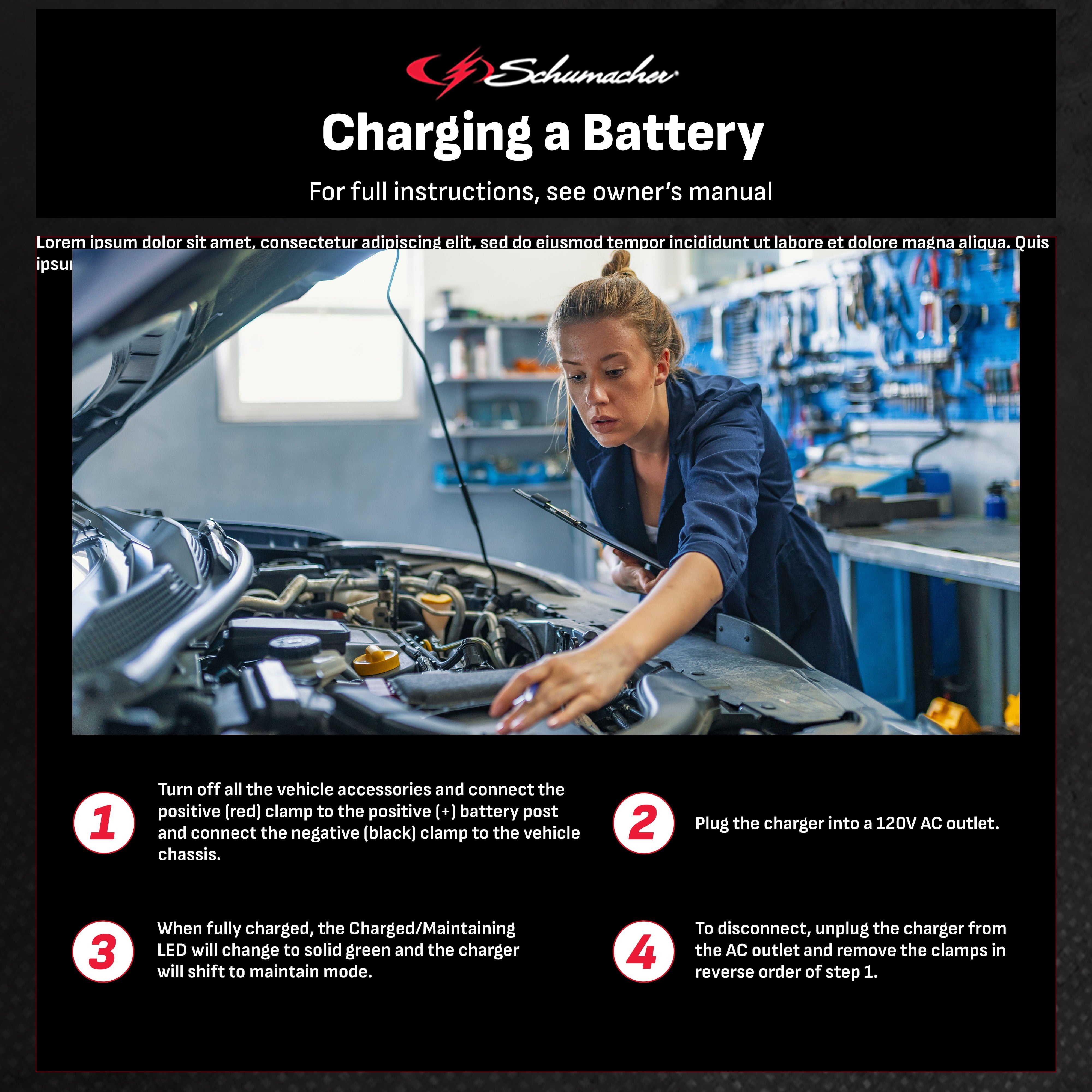 Schumacher SC1320 6-Amp 6V/12V Fully Automatic Battery Charger and Maintainer, New in Box