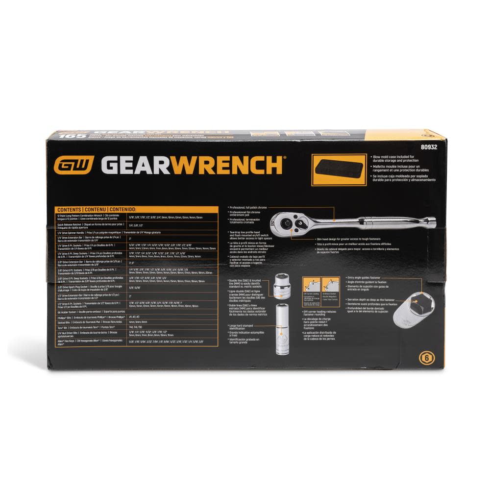 GearWrench 165 PC 1/4