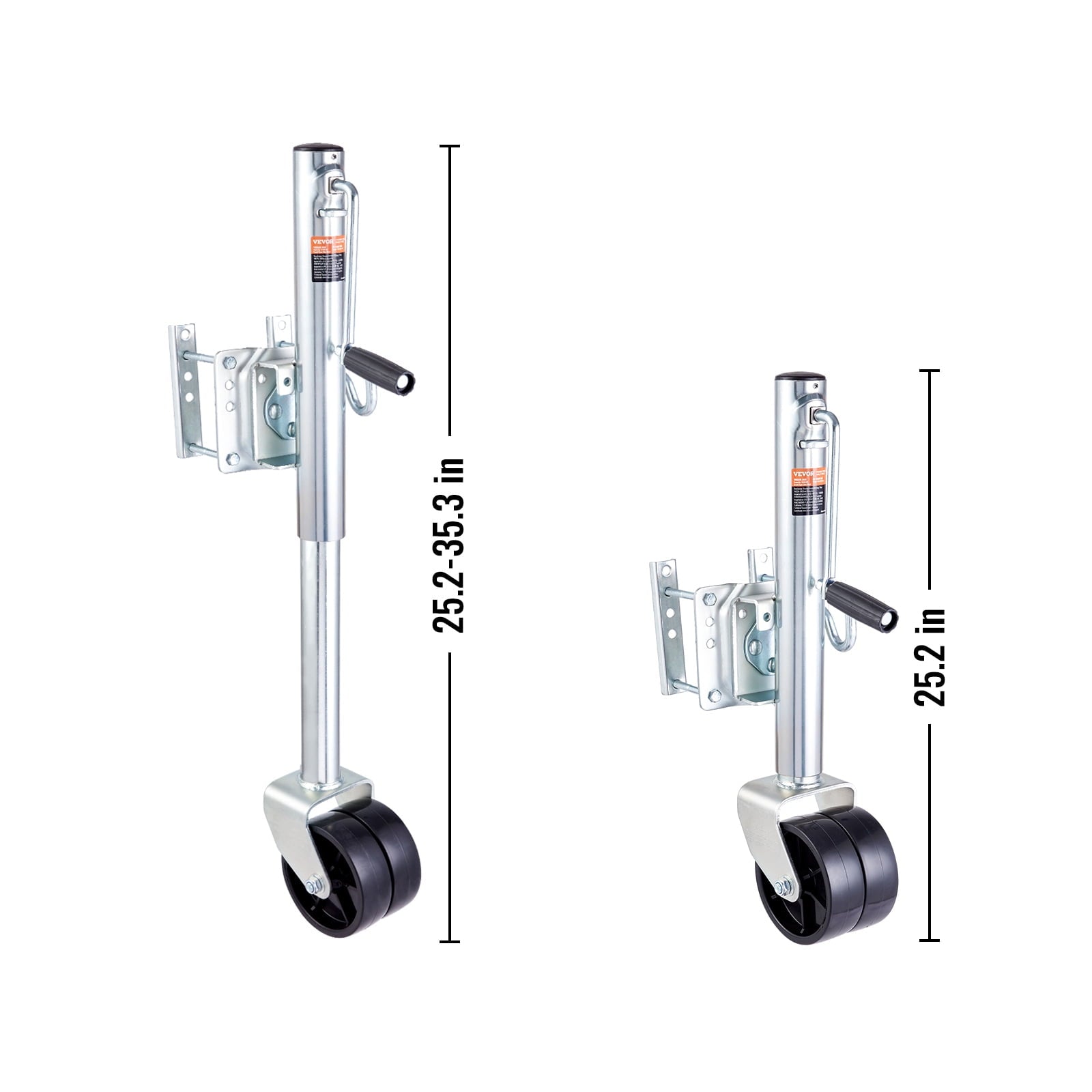 BENTISM Trailer Jack Boat Trailer Jack 35.3 in 2000 lb with PP Wheels & Handle