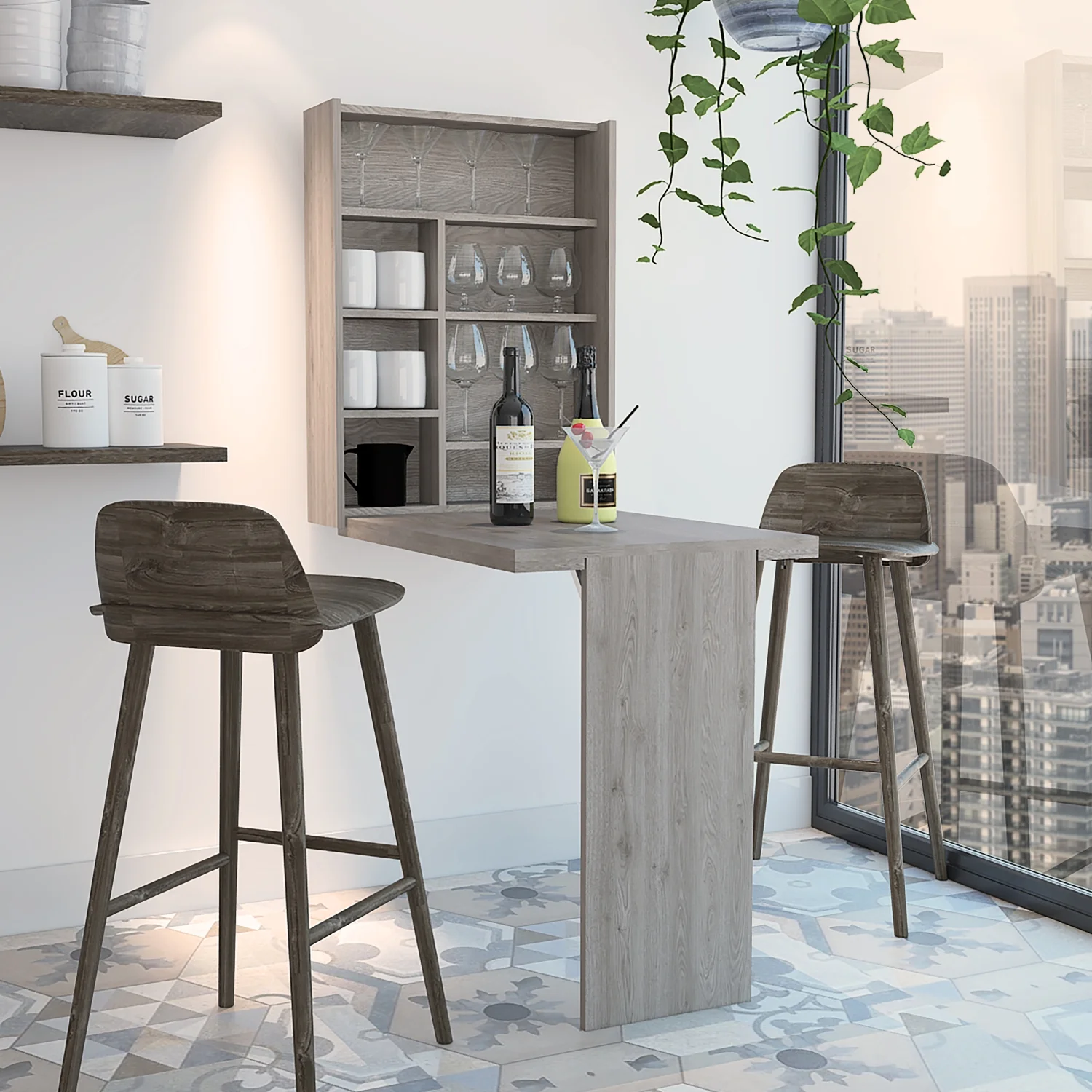 Portable Light Grey Rectangle Foldable Desk - Versatile and Sleek Folding Table for Home Office or Dorm Room - Modern and Easy-to-Assemble Design - Conveniently Stores when Not in Use