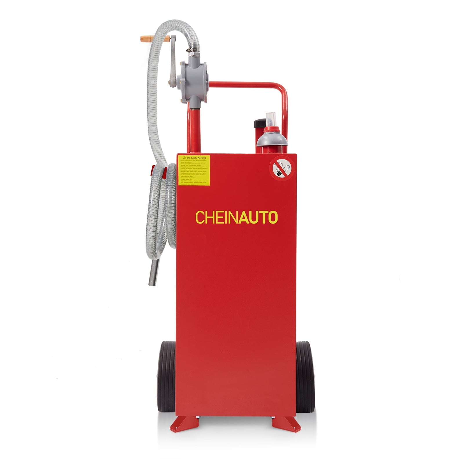 SAINSPEED 30 Gallon Gas Caddy, Portable Fuel Tank, Diesel Kerosene Storage Container for Car, Lawnmower, ATV, Boat, Motorcycle (Without Casters)