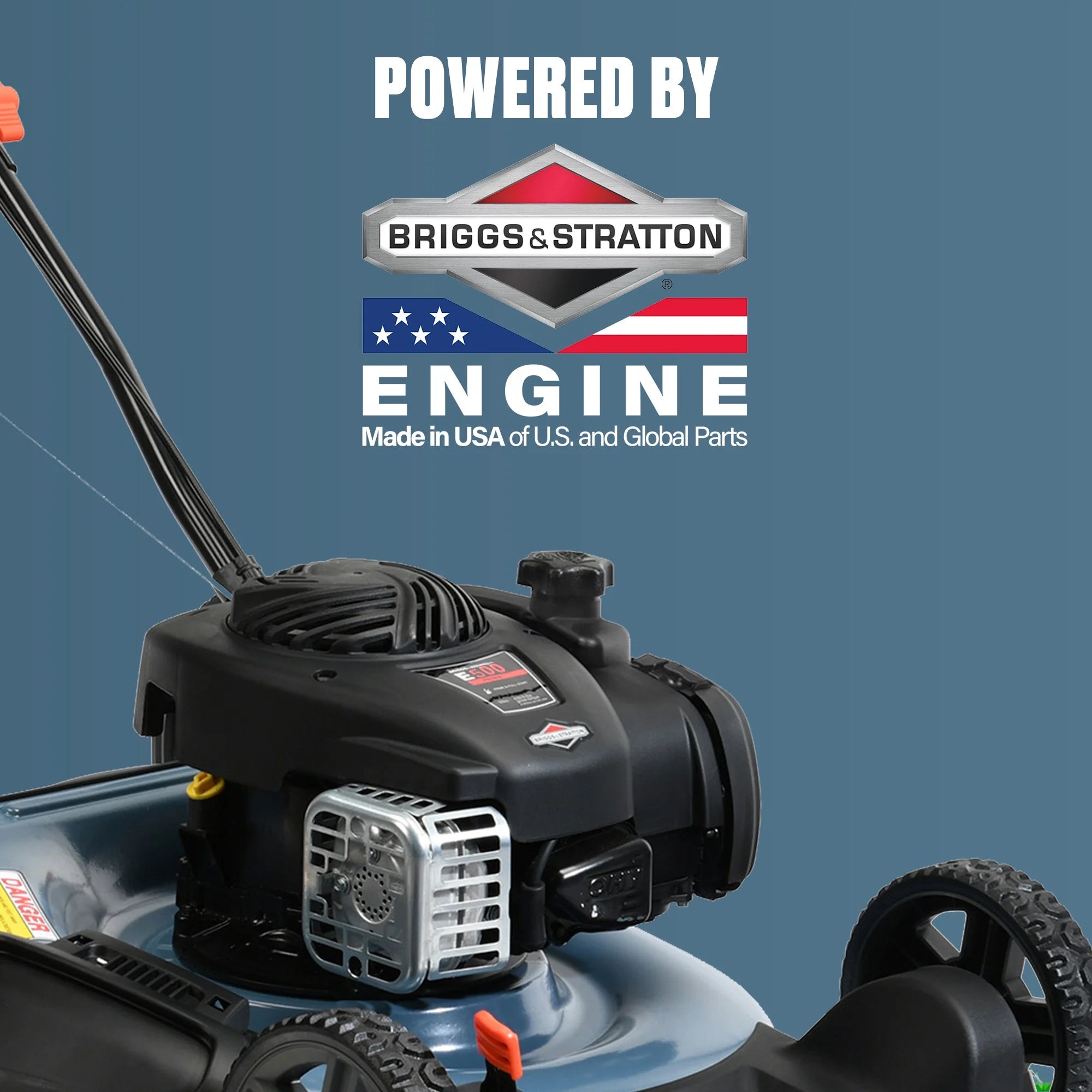 Senix Gas Push Lawn Mower, 21-Inch, 140 cc 4-Cycle Briggs & Stratton Engine, 2-in-1 Push Lawnmower, 6-Position Height Adjustment with Folding Capability, LSPG-M6