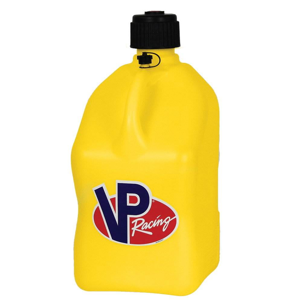 VP Racing Fuels No Spill Fuel Hose Control with 5 Gal Utility Jug, Yellow