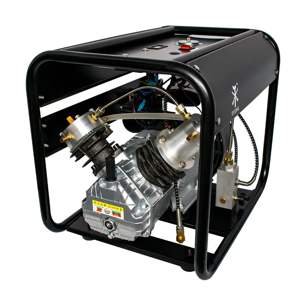 TUXING 4500Psi PCP Air Compressor,Scuba Tank Diving Compressor,Double Cylinder High Pressure Pump with Adjustable Pressure for Filling Pcp Air Rifles,Scuba Diving Tanks 110V(TXED012)