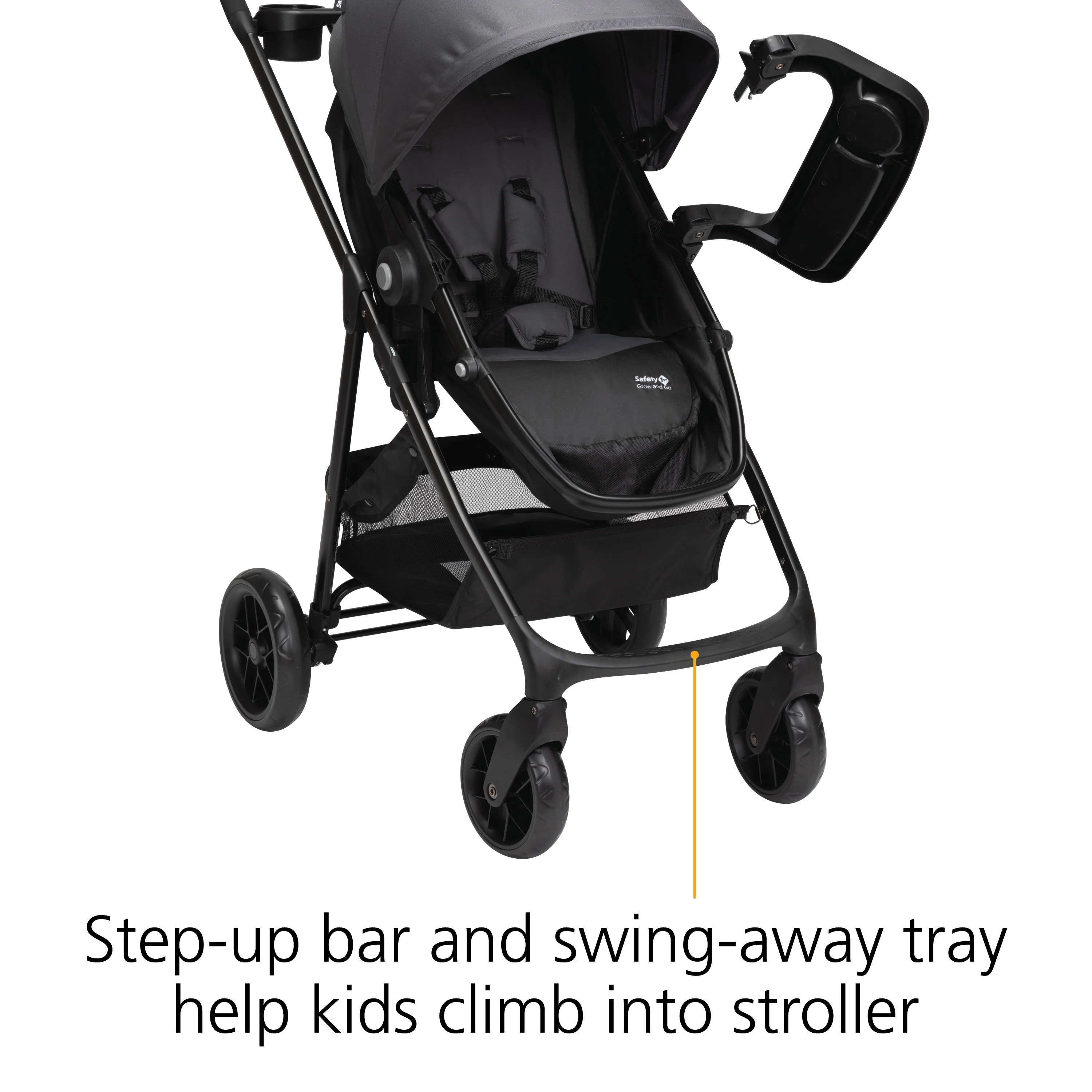 Safety 1st Grow and Go Sprint Modular Travel System Stroller with Rear-Facing Infant Car Seat, Bluestone