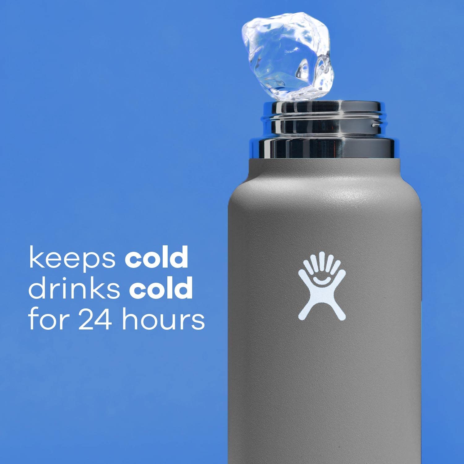 Hydro Flask 40oz Wide Mouth Bottle (White)