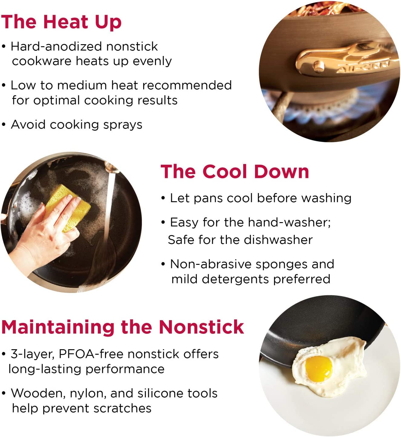 All-Clad H9112S64 Essentials Nonstick Hard Anodized 8.5 and 10.5-inch Fry Pans， 2 Piece， Grey