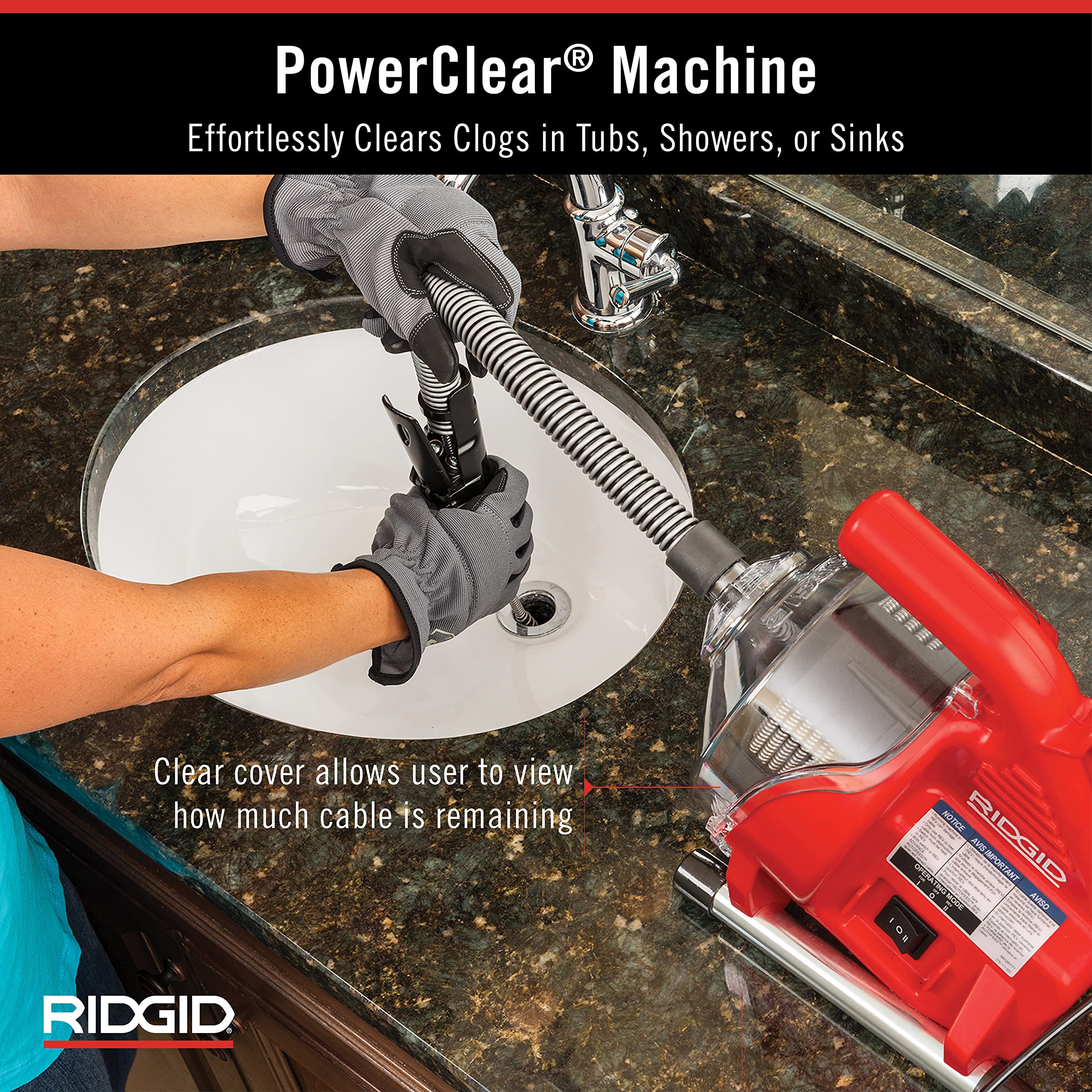 Ridgid 55808 PowerClear Cleaning Blockages