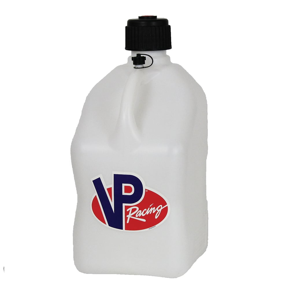 VP Racing Fuels Motorsport 5.5 Gal Utility Jugs w/ Hoses, White (3 Pack)