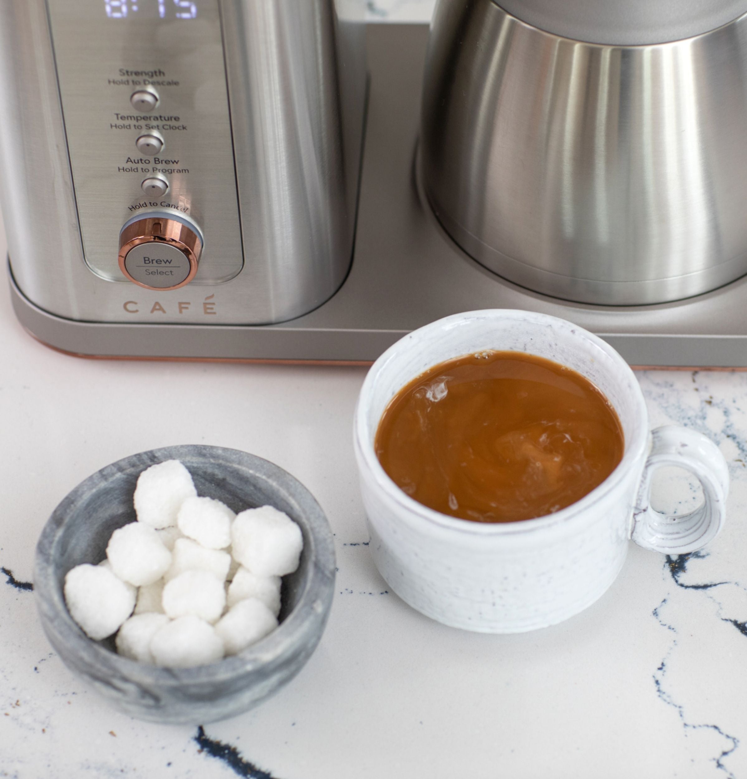 Café - Smart Drip 10-Cup Coffee Maker with WiFi - Brushed Stainless