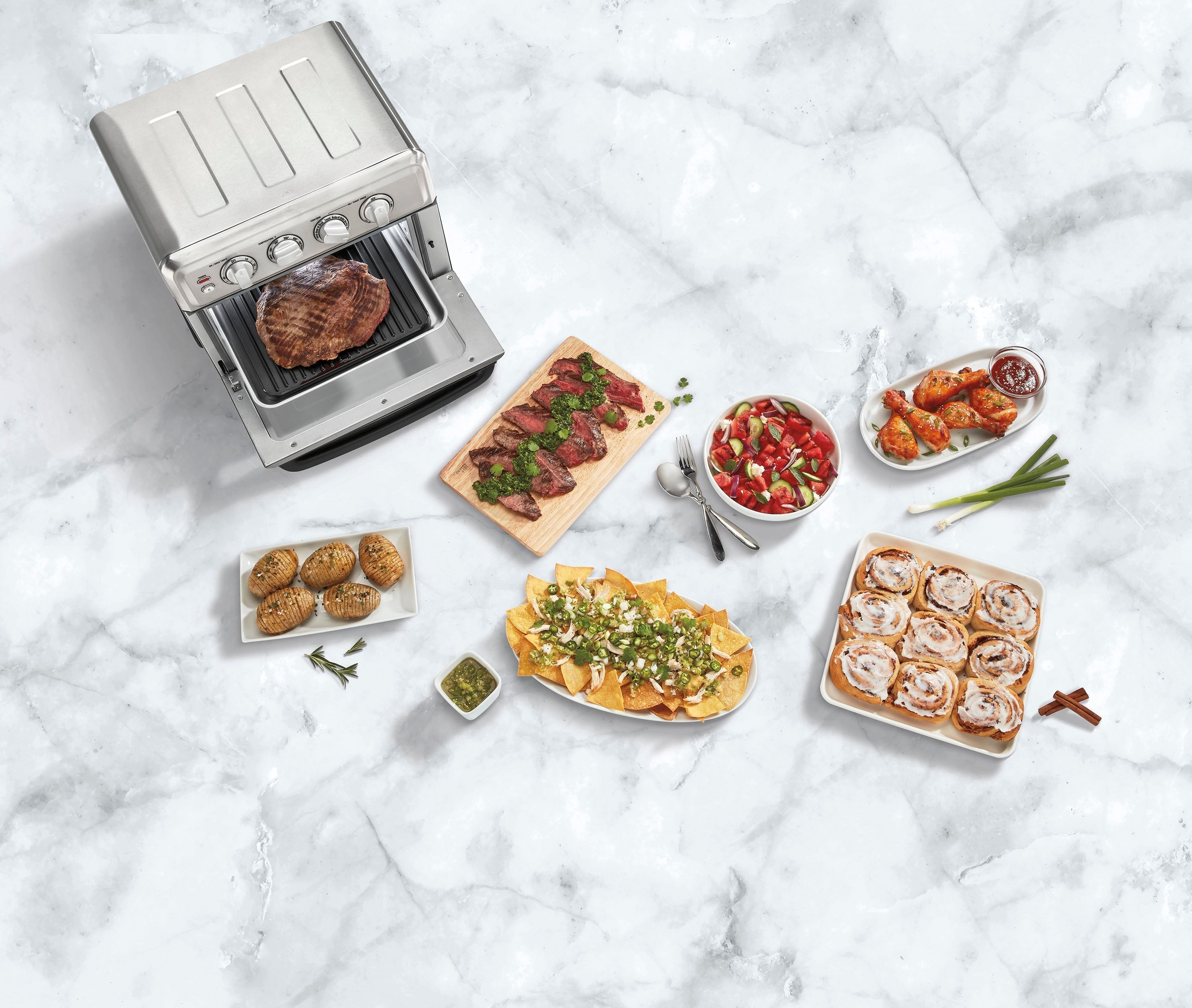 Cuisinart - Air Fryer Toaster Oven with Grill - Stainless Steel