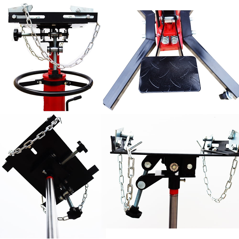 TECHTONGDA Hydraulic Transmission Jack Heavy Vehicle Lift Tool Double Pump 0.6T