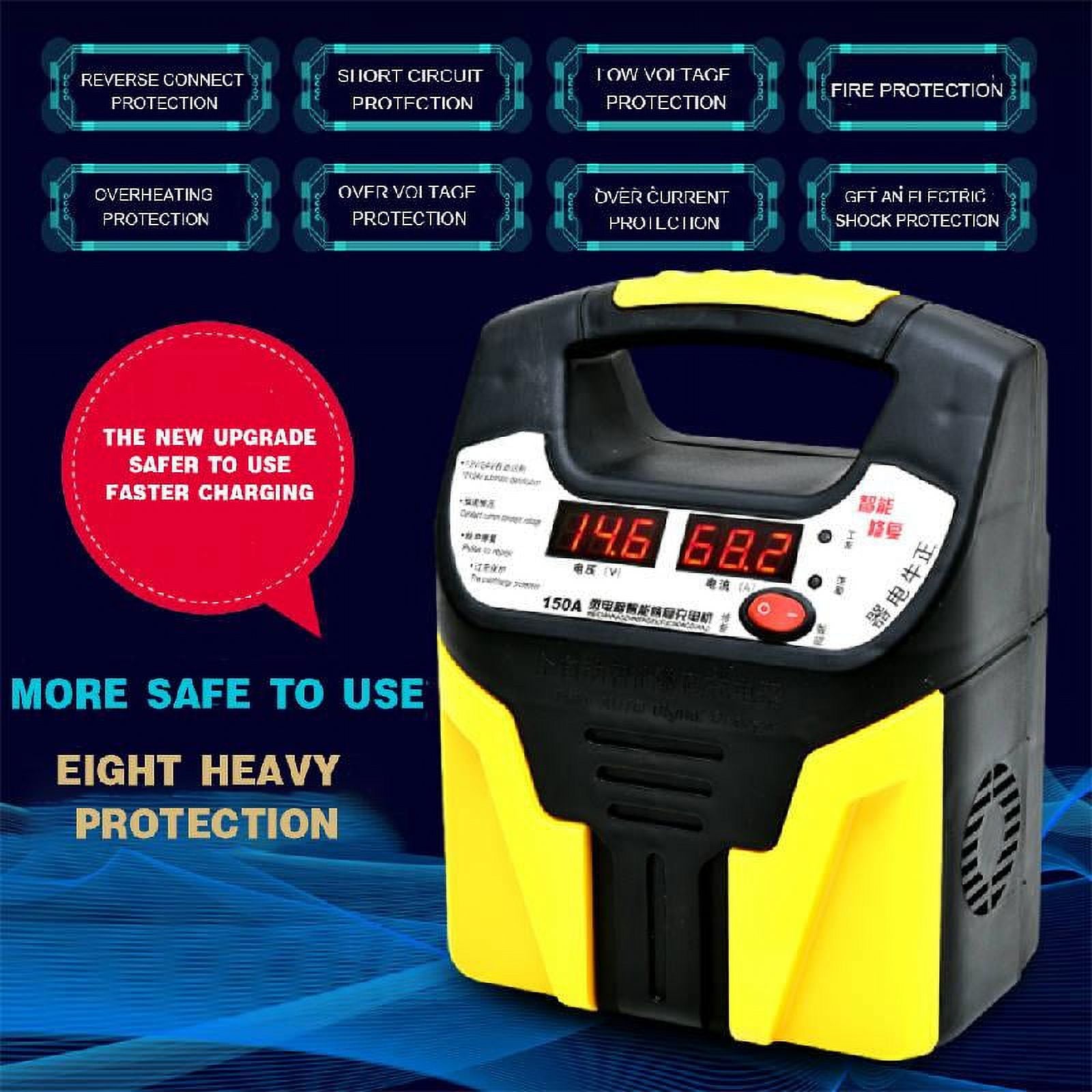 MANNYA 12V 24V Wearproof Car Motorcycle Battery Charger Pulse Repair Jump