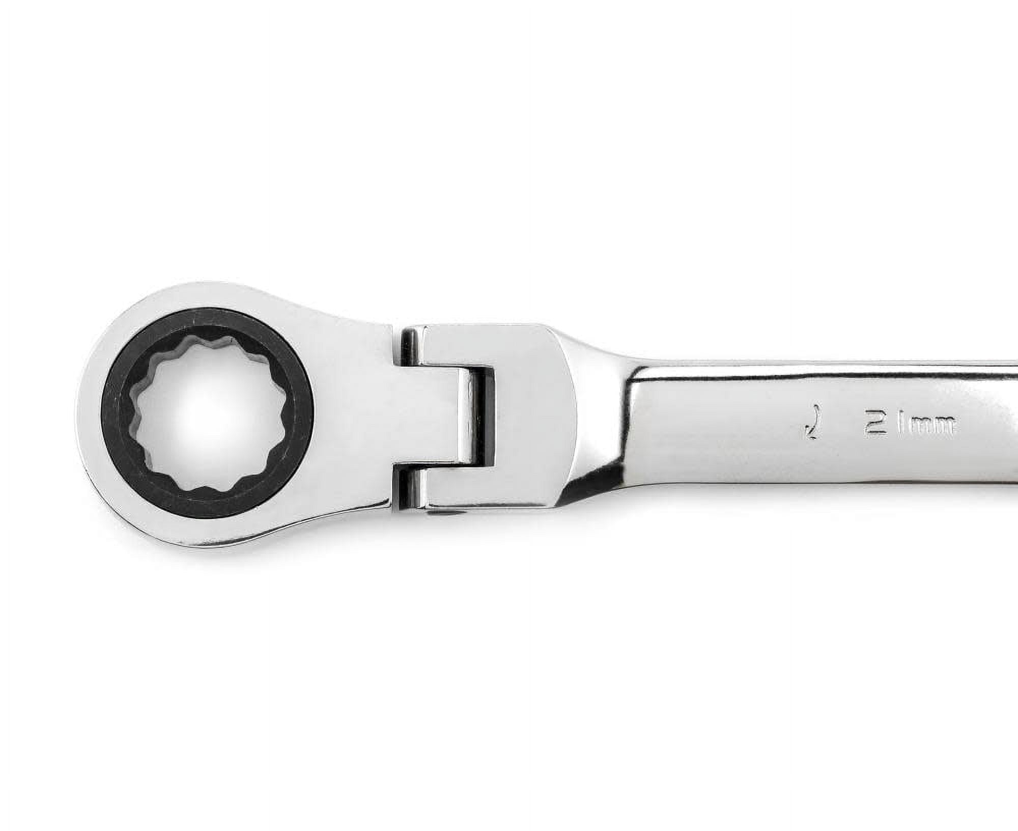 GearWrench 9902D 16-Piece Metric Flex-Head Combination Ratcheting Wrench Set