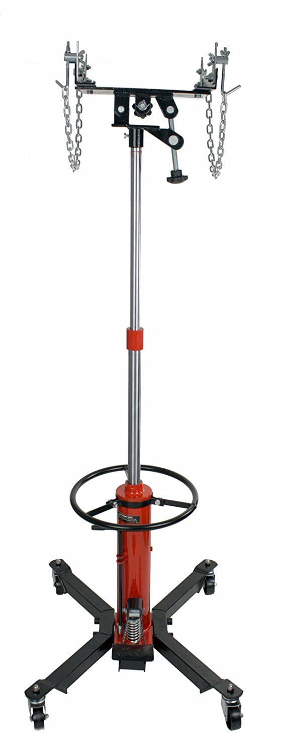 INTBUYING 1300 LB 2 Stage Hydraulic Transmission Jack 360 Degrees Swivel Wheels Lift Hoist 0.6T
