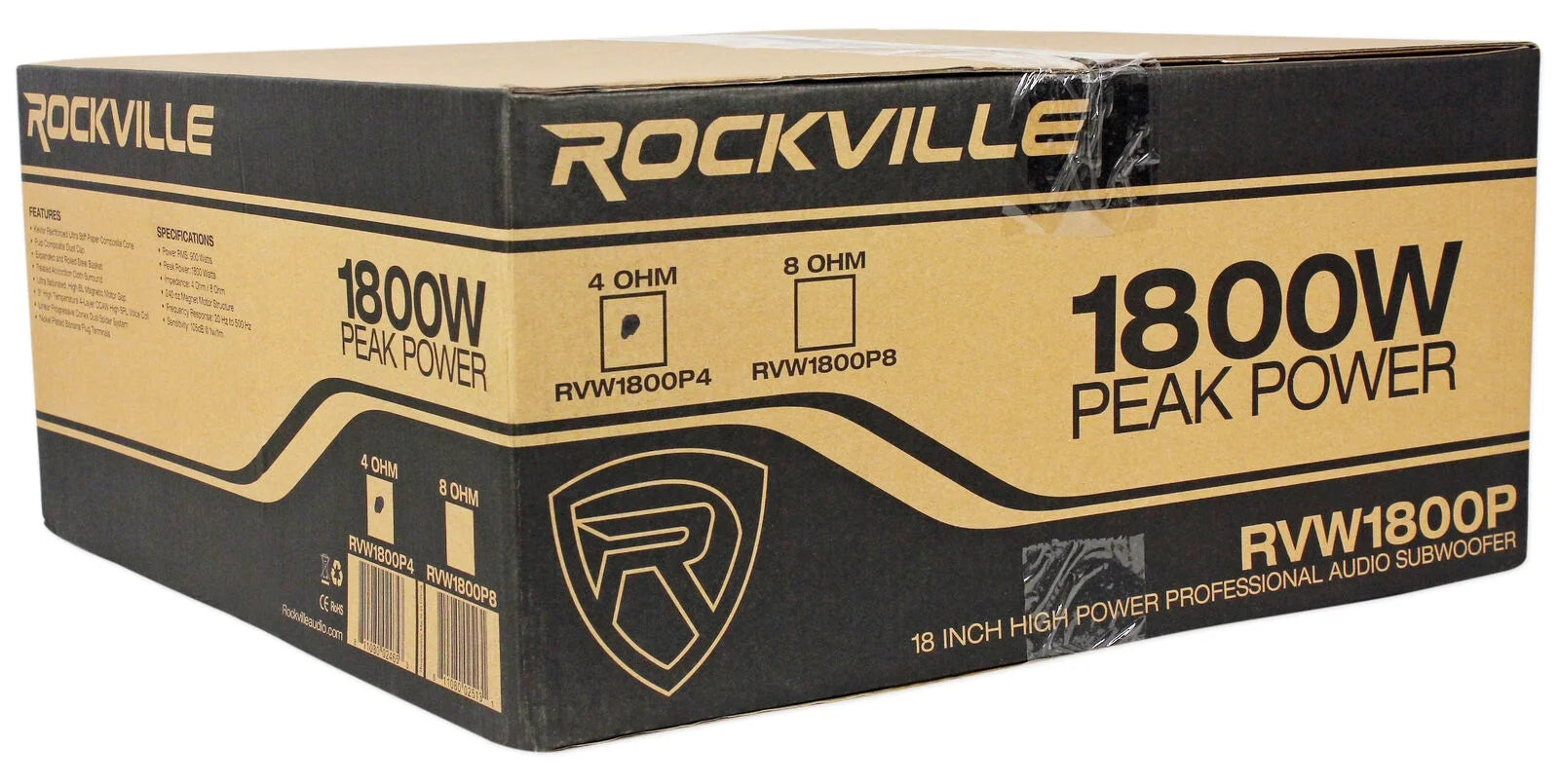 Rockville RVW1800P4 1800 Watt 18