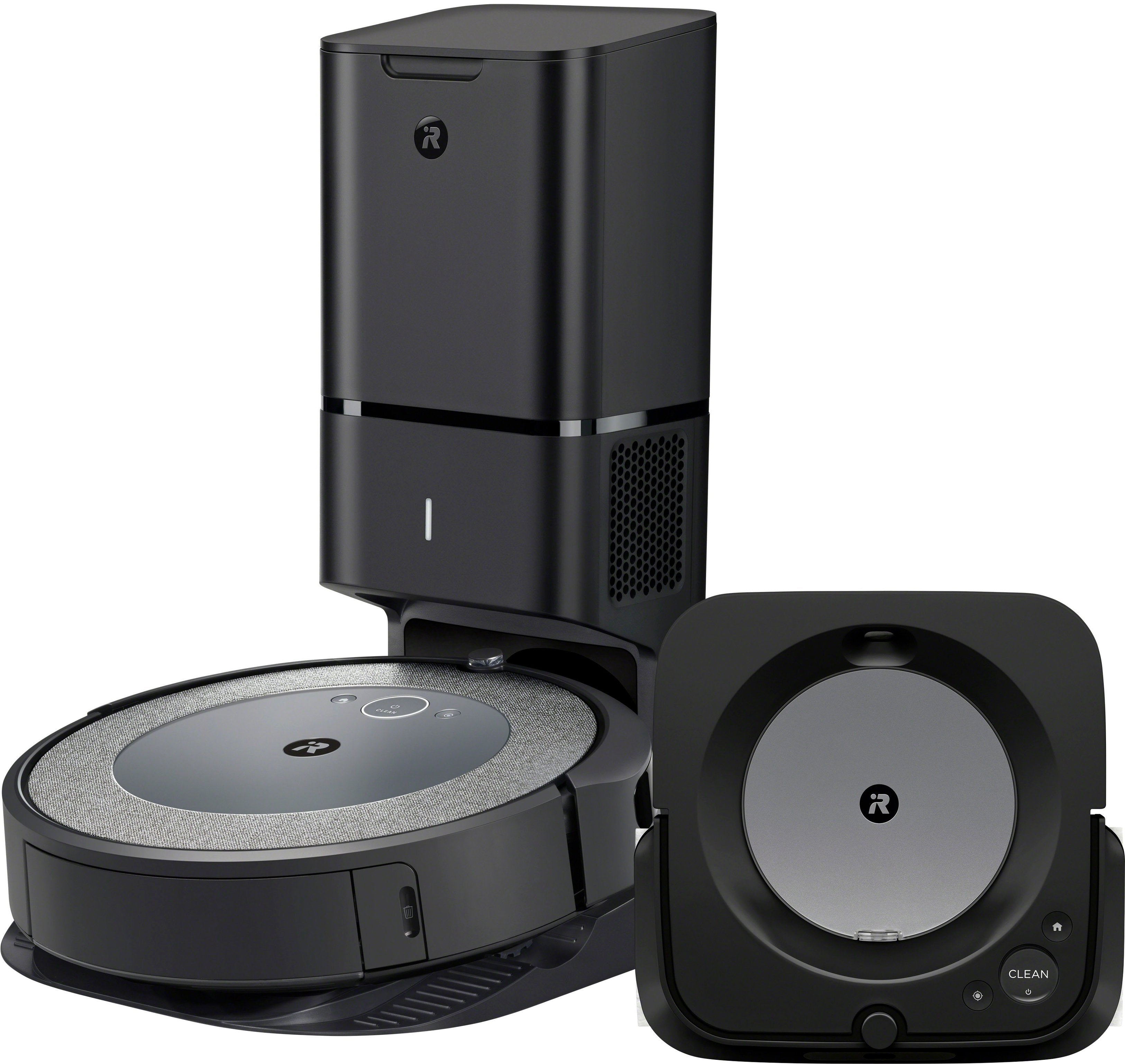 iRobot Roomba i3+ (3550) Robot Vacuum and Braava jet m6 (6113) Robot Mop bundle - Black