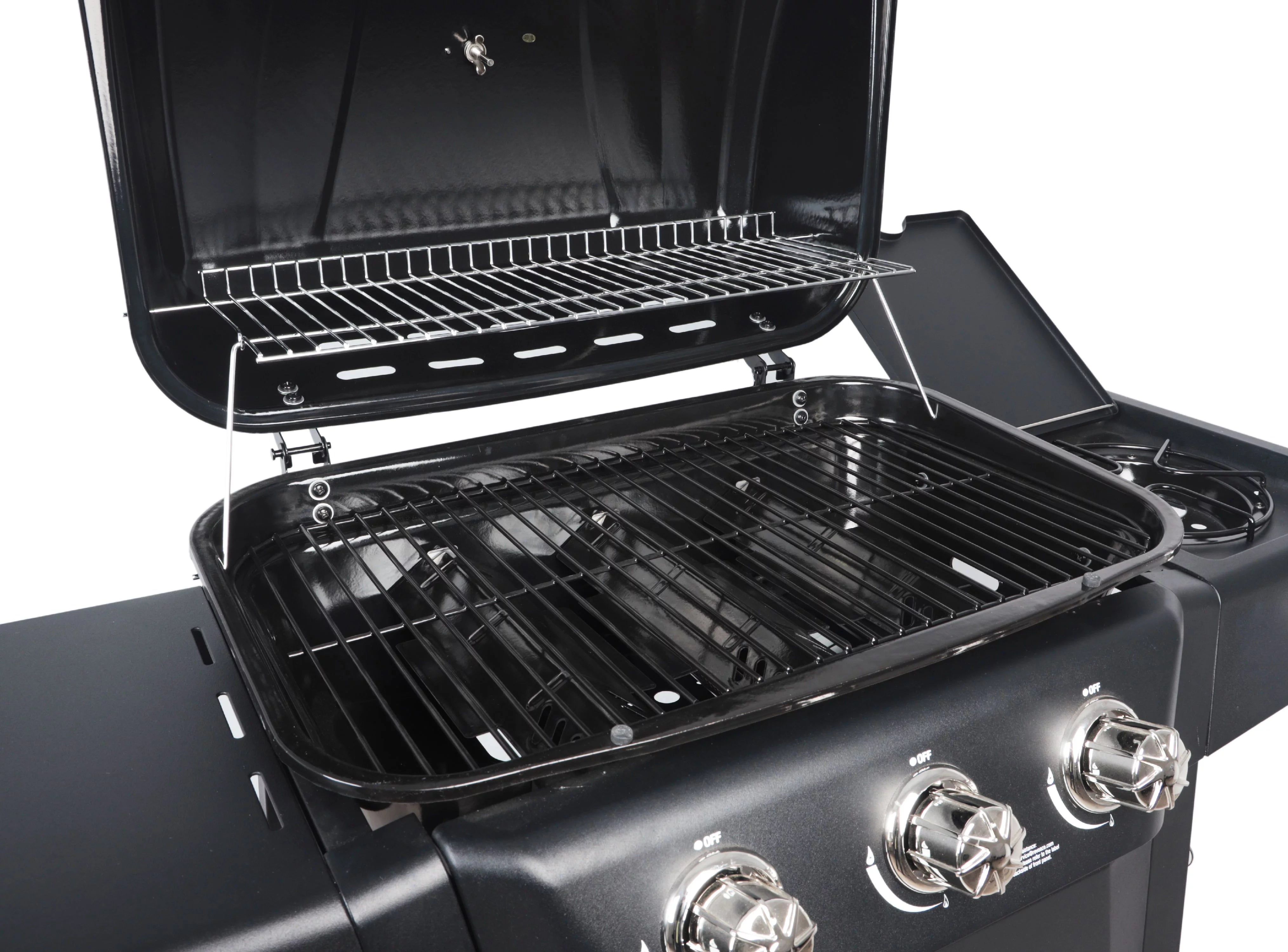 RevoAce 3 Burner Propane Gas Grill Including a Side Burner, Blue Sapphire, GBC1729WBS, New