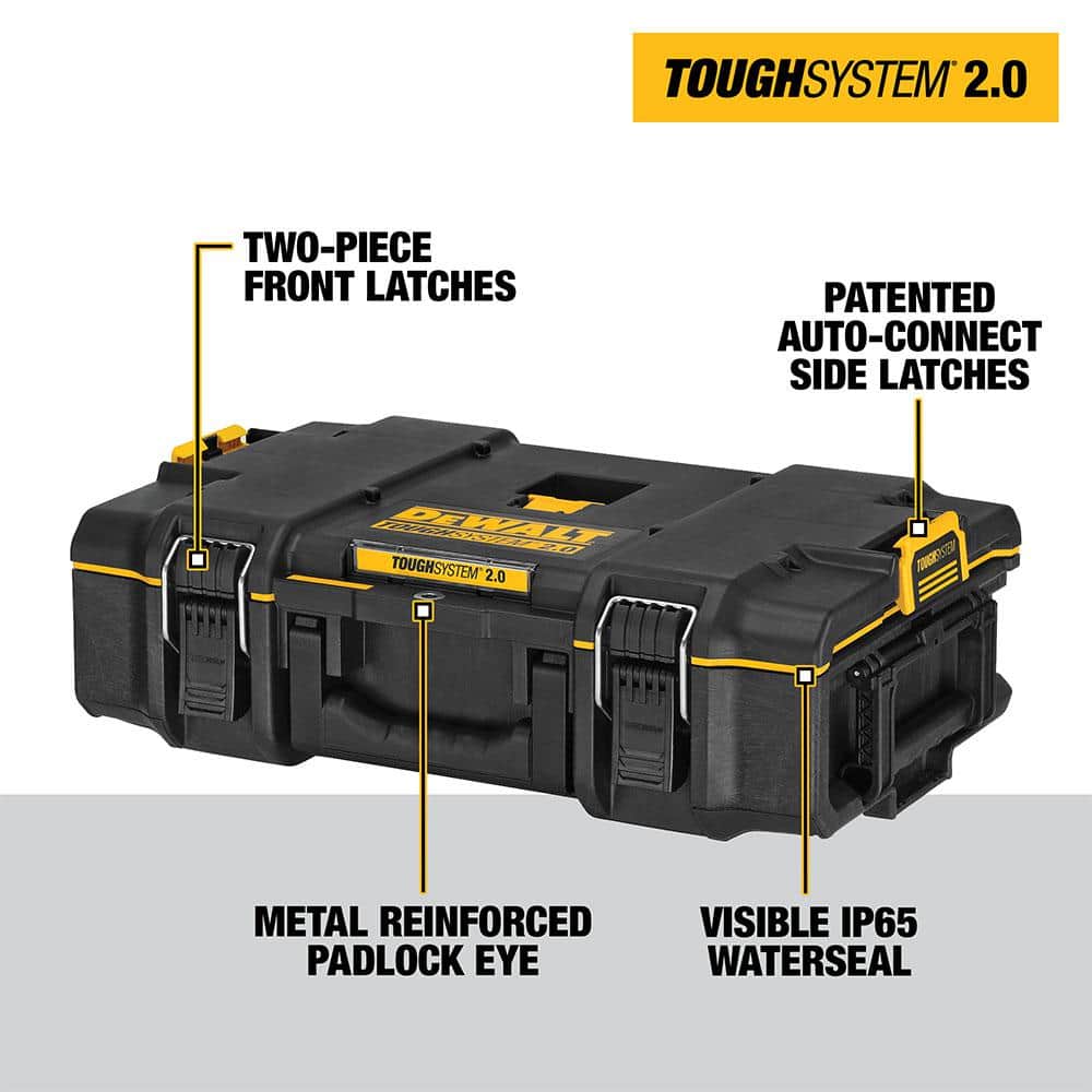 TOUGHSYSTEM 2.0 Small Tool Box, TOUGHSYSTEM 2.0 22 in. Large Tool Box and TOUGHSYSTEM 2.0 24 in. Mobile Tool Box DWST08165W00450