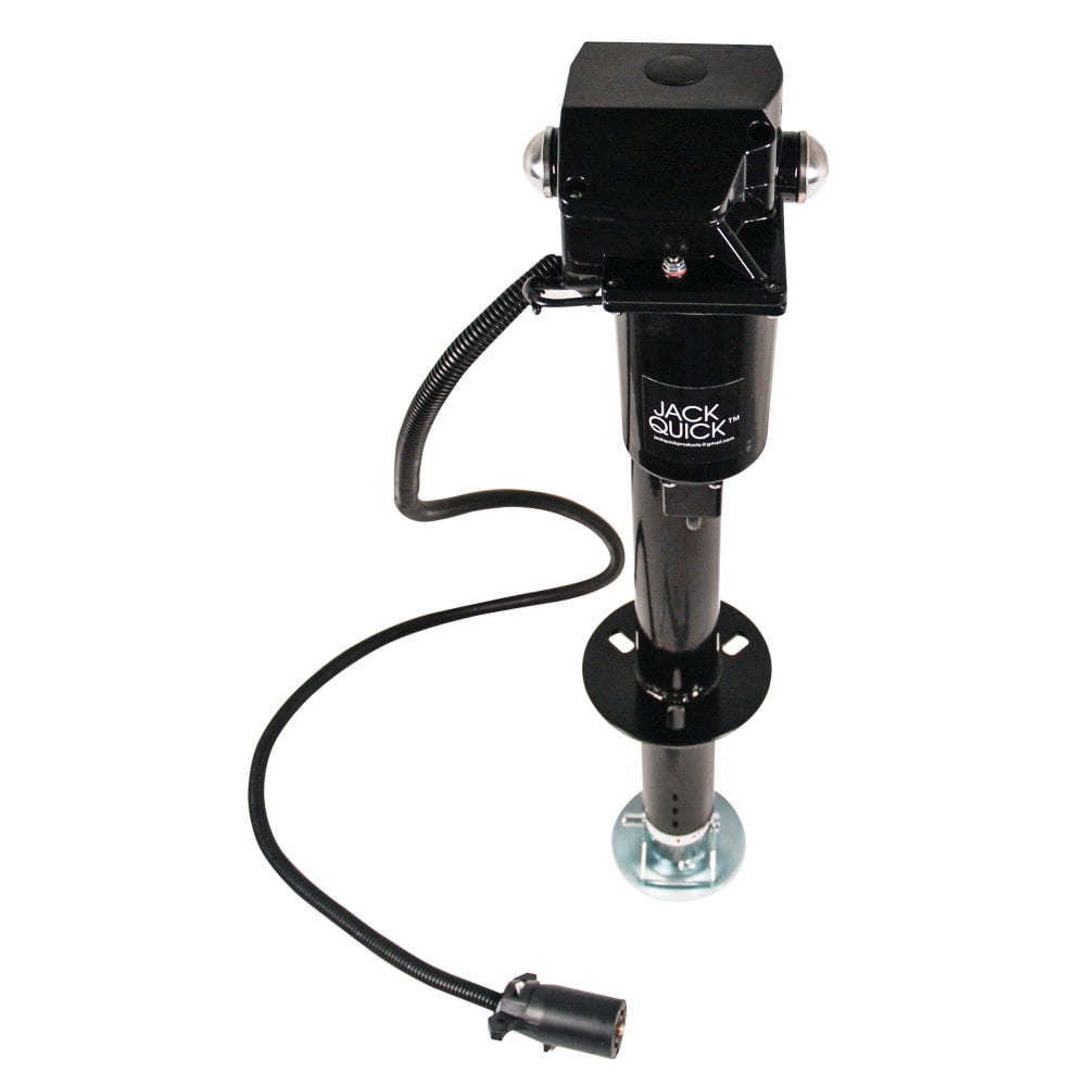 Quick Products JQ-3000-7P Power A-Frame Electric Tongue Jack with 7-Way Plug - 3,250 lbs. Lift Capacity