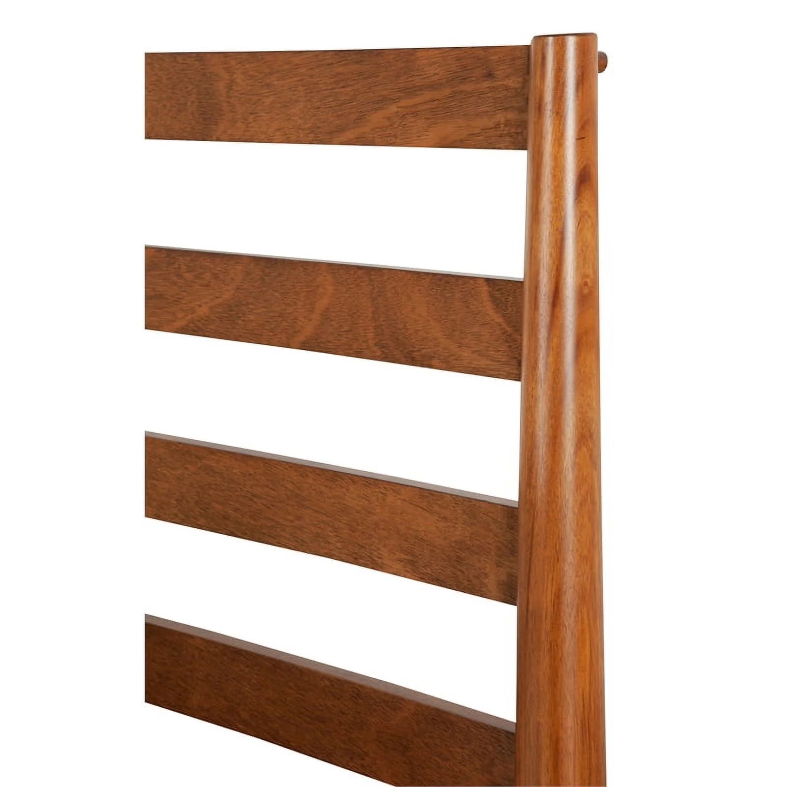 Home Square 4 Piece Set with Small TV Console Full Wood Bed & Large Nightstand