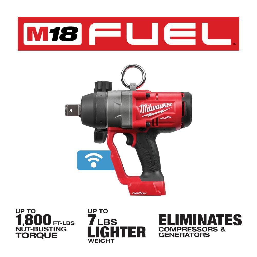 Milwaukee M18 Fuel 18V Lithium-Ion Brushless Impact Wrench with Friction Ring (Tool-Only) + Mazepoly Cleaning Cloth