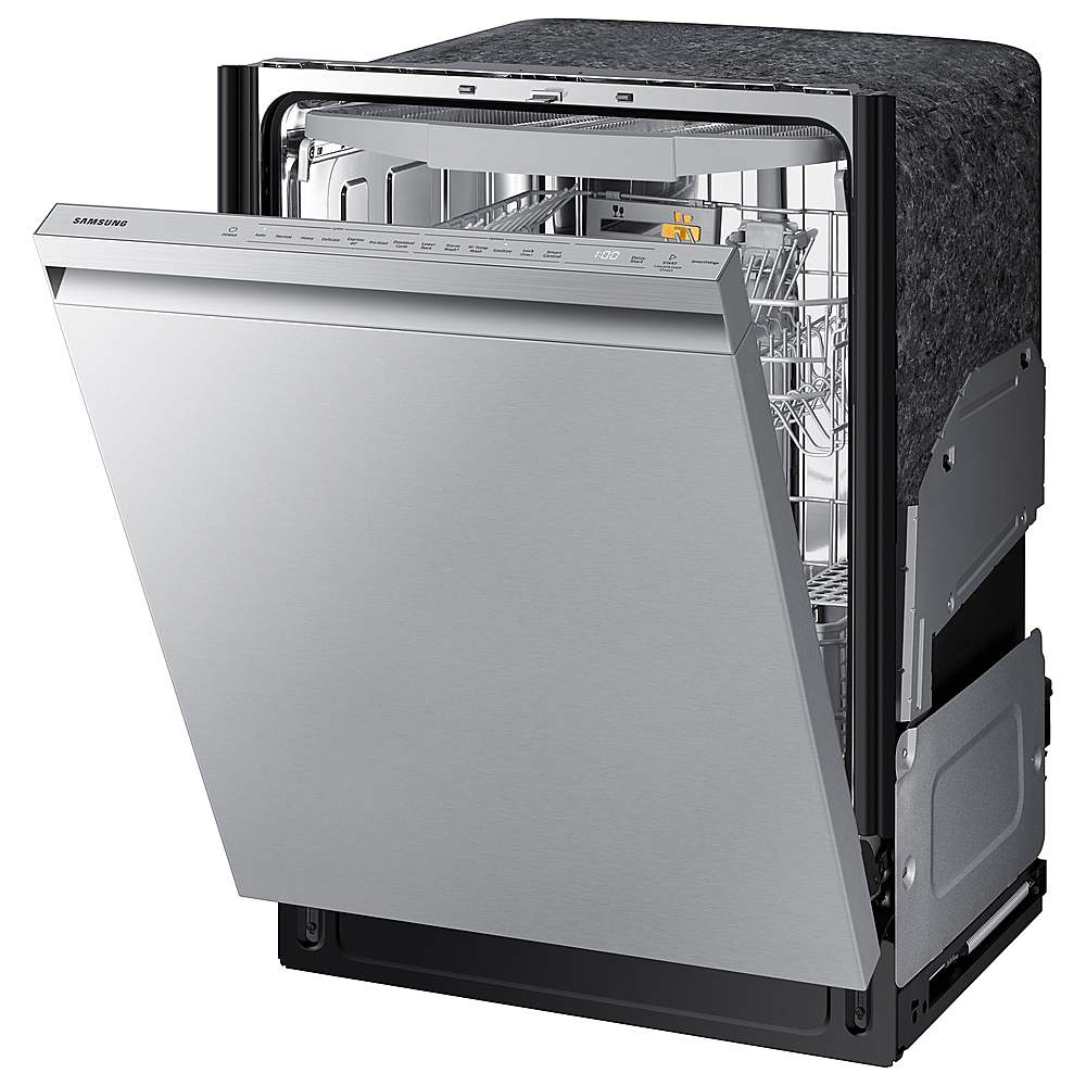 Samsung - Smart 44dBA Dishwasher with StormWash+ - Stainless steel