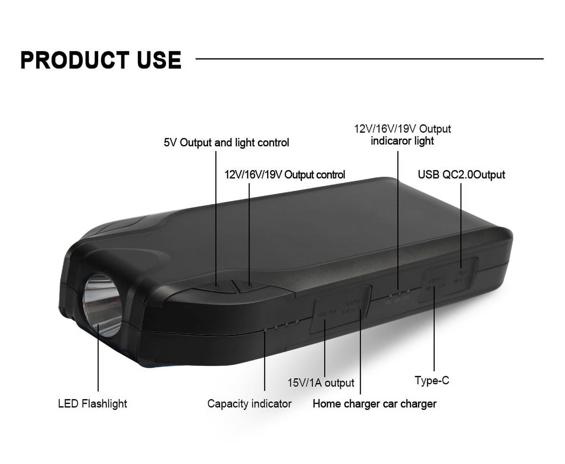 DR-8 22500 MAH Portable Car Jump Starter Booster Charger Battery Power Ban