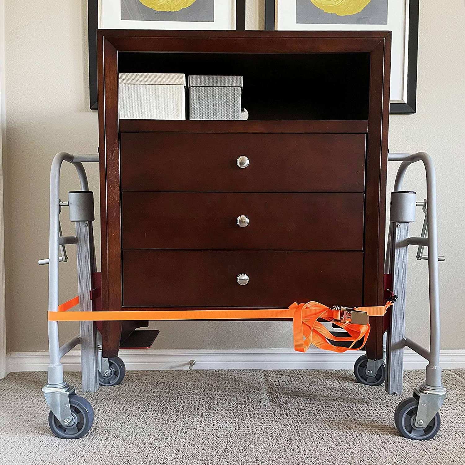 Manual Furniture Mover (Set of 2), 1100 lb. Cap, Aluminum, 12