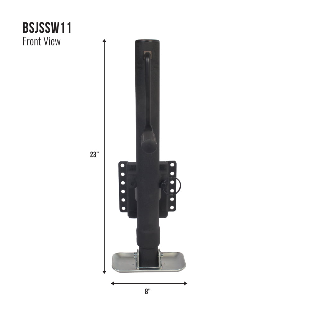 Trailer Valet Blackout Series 2K Side Wind Swivel Mount Jack: 15