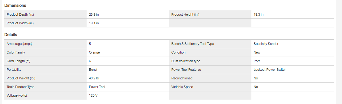 RIDGID EB4424 Oscillating Edge Belt/Spindle Sander
