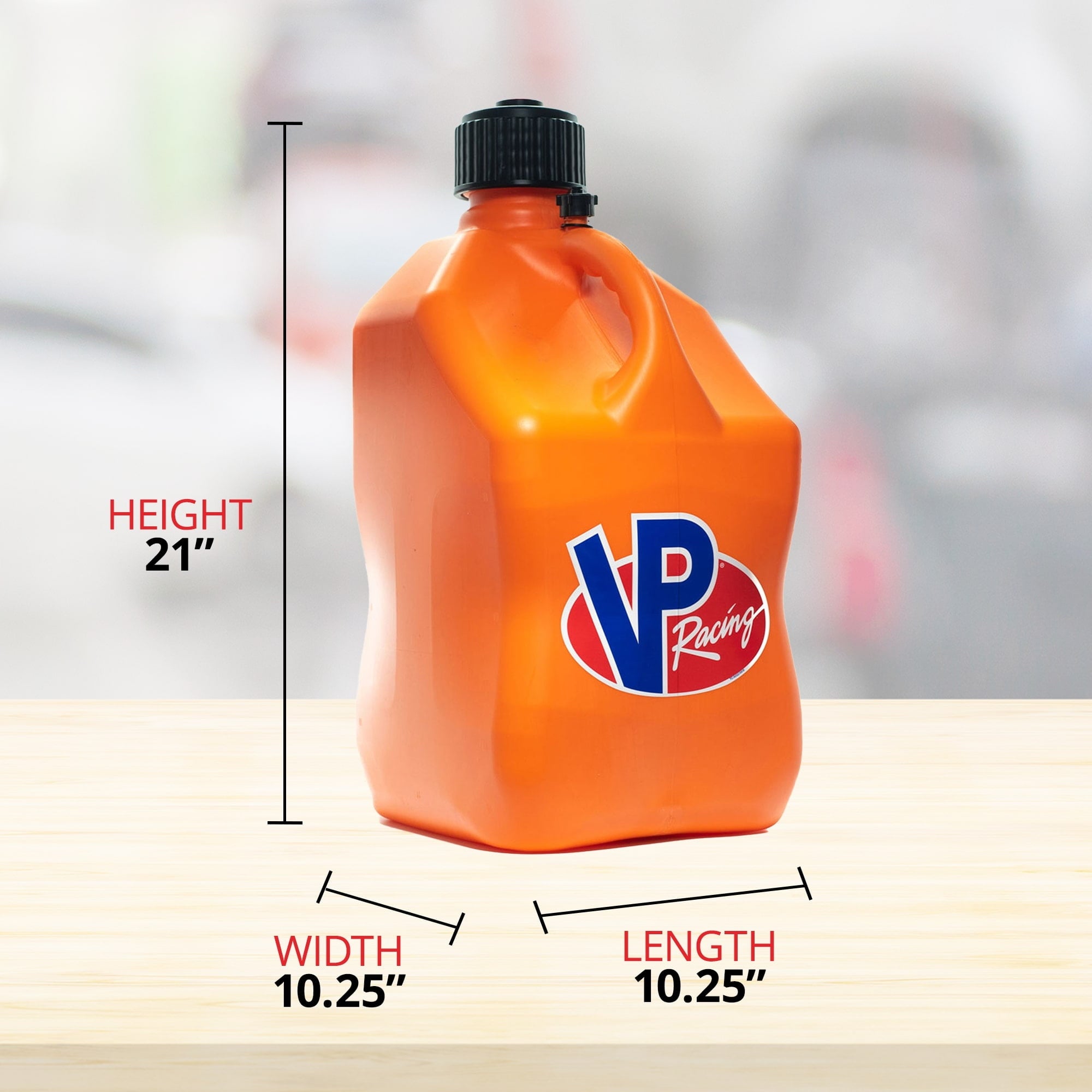 VP Racing 5.5 Gal Motorsport Racing Liquid Container Utility Jug, Orange