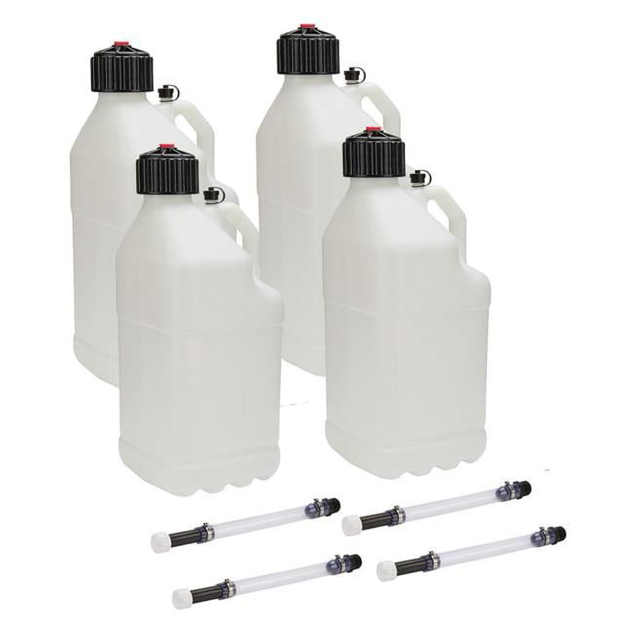 Allstar Performance ALL40120-4 5 gal Utility Jug with Filler Hose, Clear - Pack of 4